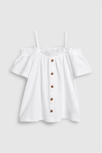 STRAP BARDOT WHITE TOP (5-12YRS) - Allsport