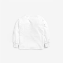 Load image into Gallery viewer, White Ecru Long Sleeve Cuffed Top (3-12yrs) - Allsport
