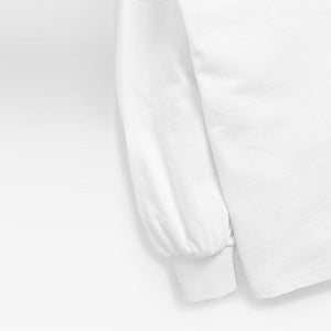 White Ecru Long Sleeve Cuffed Top (3-12yrs) - Allsport