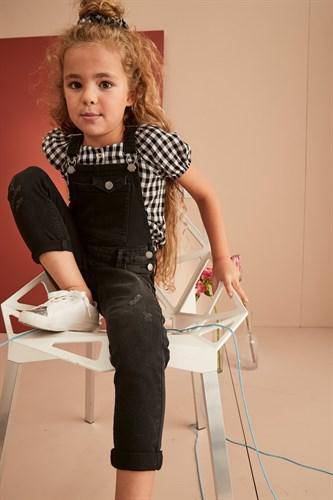CHARCOAL DUNGAREES (3-12YRS) - Allsport