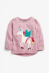 LILAC UNICORN T-SHIRTS (3MTHS-5YRS) - Allsport