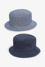 Load image into Gallery viewer, Navy 2 Pack Bucket Summer Hats - Allsport
