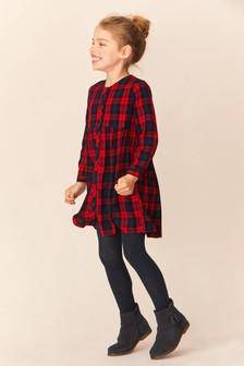 SMART CASUAL RED CHECK DRESSES (3-9YRS) - Allsport