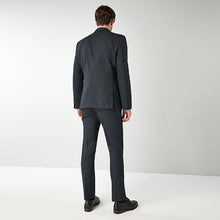 Load image into Gallery viewer, Navy Skinny Fit Puppytooth Jacket - Allsport
