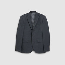 Load image into Gallery viewer, Navy Skinny Fit Puppytooth Jacket - Allsport
