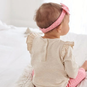 Pink Bunny 3 Piece Baby Sweater, Leggings & Headband Set (0mths-18mths) - Allsport