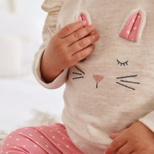 Load image into Gallery viewer, Pink Bunny 3 Piece Baby Sweater, Leggings &amp; Headband Set (0mths-18mths) - Allsport
