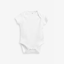 Load image into Gallery viewer, 5 Pack Plain Short Sleeve Bodysuits (0mths-18mths) - Allsport

