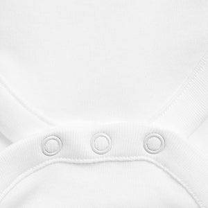 5 Pack Plain Short Sleeve Bodysuits (0mths-18mths) - Allsport
