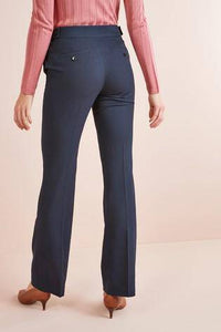 Navy Tailored Boot Cut Trousers - Allsport