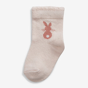 Pink/Mint 4 Pack Socks (Younger) - Allsport