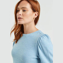 Load image into Gallery viewer, Blue Cosy Half Sleeve Top - Allsport
