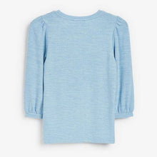 Load image into Gallery viewer, Blue Cosy Half Sleeve Top - Allsport
