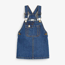 Load image into Gallery viewer, Mid Wash Denim Pinafore (3mths-6yrs) - Allsport
