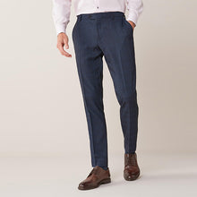 Load image into Gallery viewer, Mid Blue Check Suit: Trousers - Allsport
