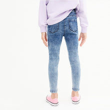 Load image into Gallery viewer, Blue Denim Jeggings with Keyring (3yrs-12yrs) - Allsport
