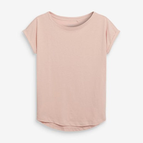 Light Pink Cap Sleeve T-Shirt - Allsport
