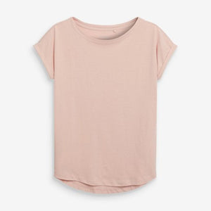 Light Pink Cap Sleeve T-Shirt - Allsport
