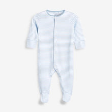 Load image into Gallery viewer, 4PK BLUE SLEEPSUITS (0MTH-12MTHS) - Allsport
