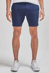 Royal Blue Slim Fit Stretch Chino Shorts - Allsport