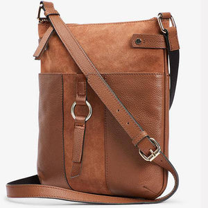 Tan Leather Messenger Bag - Allsport