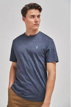 Load image into Gallery viewer, Blue Marl Regular Fit Stag T-Shirt - Allsport
