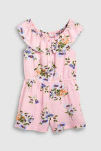 Load image into Gallery viewer, SHORT PINK FLORAL PLAYSUITS (5-12YRS) - Allsport
