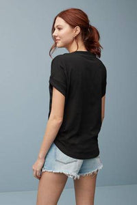 BLACK STRIPE T-SHIRT - Allsport