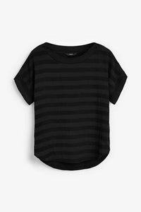 BLACK STRIPE T-SHIRT - Allsport