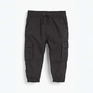 Charcoal Grey Lined Cargo Trousers (3mths-5yrs) - Allsport