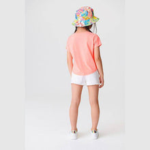 Load image into Gallery viewer, Orange Flippy Sequin Fluro Star T-Shirt (3-12yrs) - Allsport

