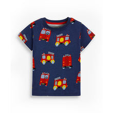 Load image into Gallery viewer, Blue/Red Emergency Vehicules 3 Pack Short Pyjamas (9mths-8yrs) - Allsport
