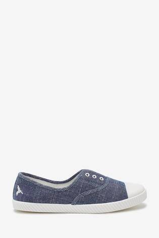 Laceless canvas 2024 shoes ladies