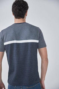 Navy Block Soft Touch Regular Fit T-Shirt - Allsport