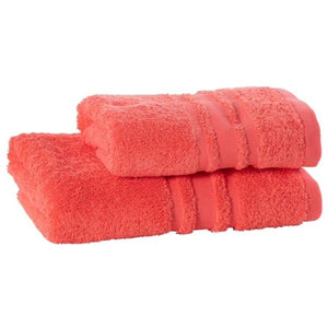 Drap de douche coton Lola II Corail (70x130) - Allsport