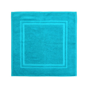 Tapis de bain coton Lola II Turquoise (60x60)