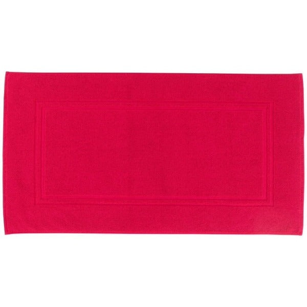 Tapis de bain coton Lola II Framboise (60x110) - Allsport