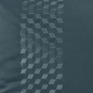 Taie d'oreiller rectangulaire satin de coton Cubes II vert cèdre (50x70) - Allsport