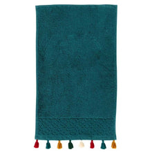 Load image into Gallery viewer, Serviette de toilette coton Bukhara bleu prusse (60x40) - Allsport
