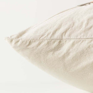 Taie d'oreiller rectangulaire lin et coton Boho (50x70) - Allsport