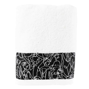 Serviette de toilette coton Callipyge blanc (50x100) - Allsport