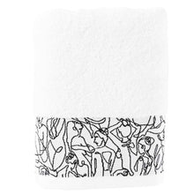 Load image into Gallery viewer, Serviette de toilette coton Callipyge blanc (50x100) - Allsport
