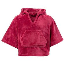 Load image into Gallery viewer, Poncho enfant polaire Kittyful cassis 2/4 ans - Allsport
