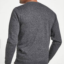 Load image into Gallery viewer, Charcoal Cotton Rich Stag Marl Jumper - Allsport
