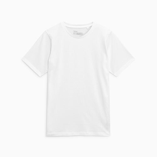 White Regular Fit Crew Neck T-Shirt - Allsport