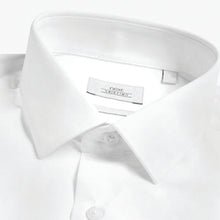 Load image into Gallery viewer, White Slim Fit Single Cuff Cotton Shirts 3 Pack
