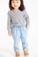 Load image into Gallery viewer, Denim Light Blue Chambray Crochet Pocket Trousers (3MTHS-5YRS) - Allsport
