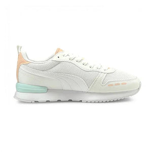 Puma R78 Runner Trainers 373117_41 White-White-Peach - Allsport