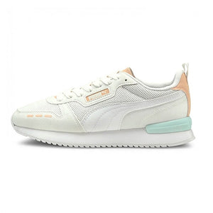 Puma R78 Runner Trainers 373117_41 White-White-Peach - Allsport