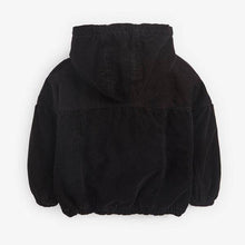 Load image into Gallery viewer, Black Cord Bomber Jacket (3-12yrs) - Allsport
